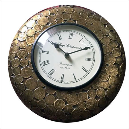 Brass Fitted Wall Clock