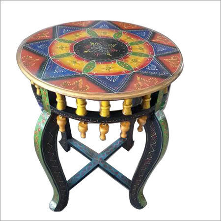 Hand Painted Round Table