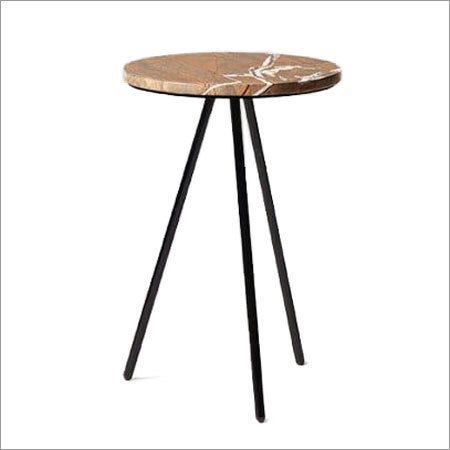 Black Pouder Coting Industrial Round Stool