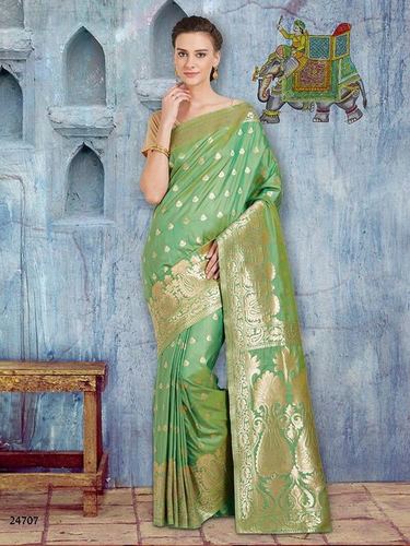 Green Silk Afffair Designer Saree Online