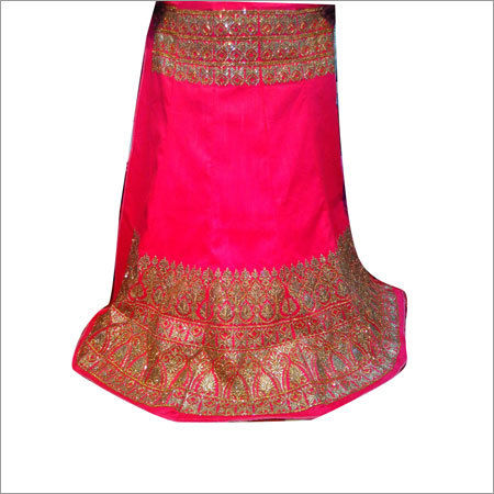 Ladies Pink Lehenga Decoration Material: Beaded Lace