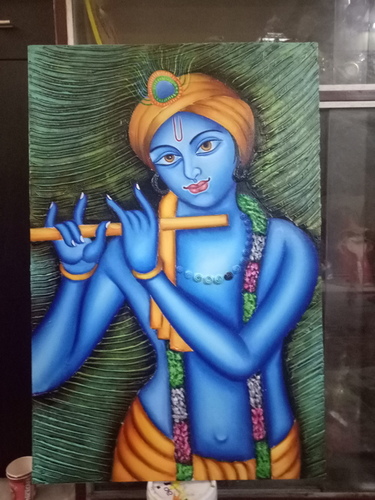 Krishna Texture Painting