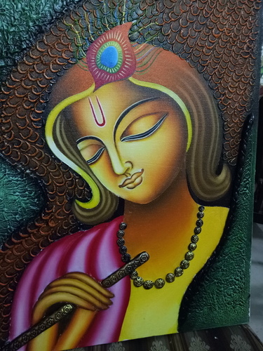 Lord Krishna Texture Painting