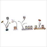 Silver Plated Candle Holder - Handmade Brass Design, Modern Arts Style For Weddings, Gifts & Home Decoration