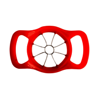 Apple Cutter - Abs Plastic, Standard Size, Red Color, 1.5-3mm Thickness | Ergonomic Design For Effortless Apple Slicing