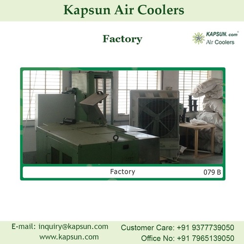 Industrial Commercial Air Cooler - Axial Fan 30 Inch, 18000 CMH Air Flow, Metal Body , Effective Cooling Area 2500 sq ft , 0.67 HP Motor , 1 Year Warranty