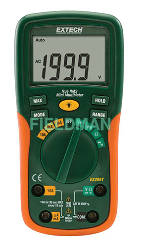 Extech EX205T: TrueRMS Digital Multimeter