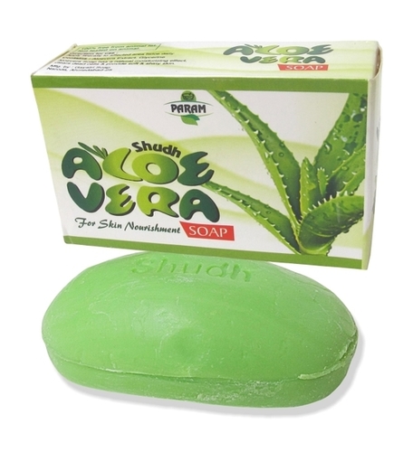 Aloe Vera Soap - 75g Natural Green Bar | Moisturizing, Nourishing, Chemical-Free, Enriched with Aloe Vera Extract and Vitamin E