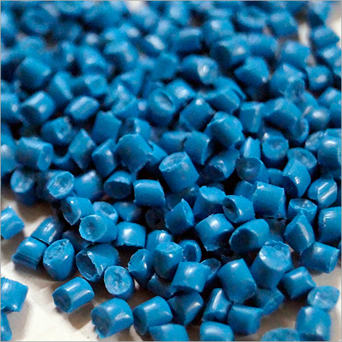 HDPE Plastic Granules - 500 Grams, Sky Blue Color with Opaque Nature and High Impact Resistance