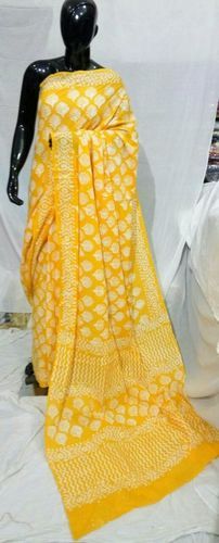 Cotton Block Printed Saree