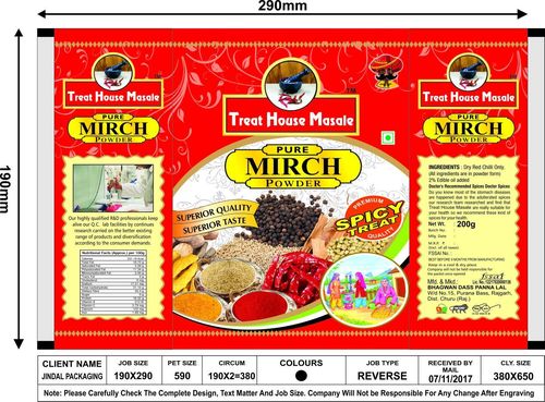 Spices Packaging Pouches