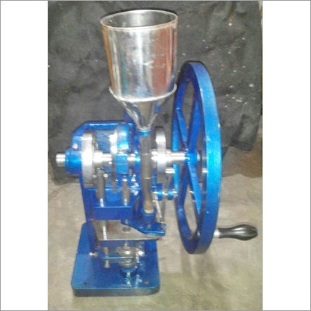 Blue Hand Operated Tablet Machine