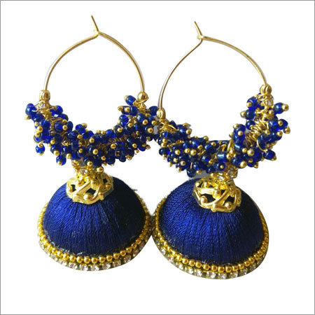 Handmade Thread Designer Jhumkas