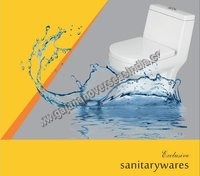 Ceramic Sanitary Ware - One Piece, 705x360x685 Mm , Elongated White Toilet With Glossy Surface For Easy Cleaning And Stain Resistance