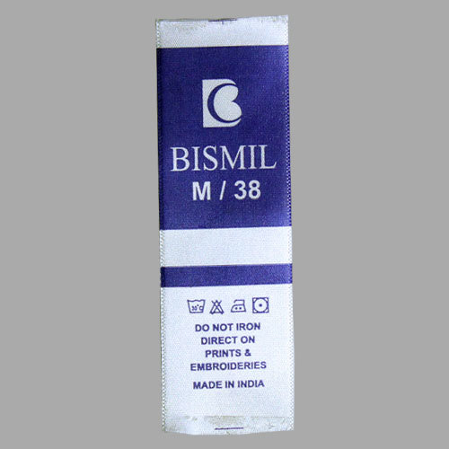 Printed Satin Label
