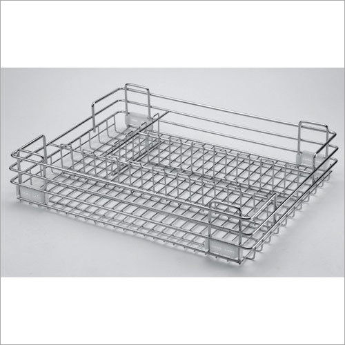 Slimline Stainless Steel Wire Cutlery Basket