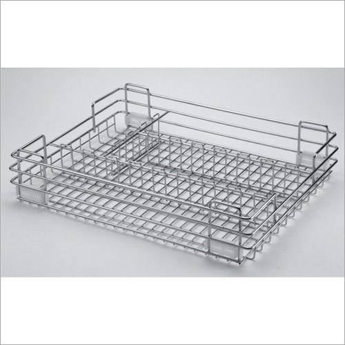 Slimline Stainless Steel Wire Cutlery Basket