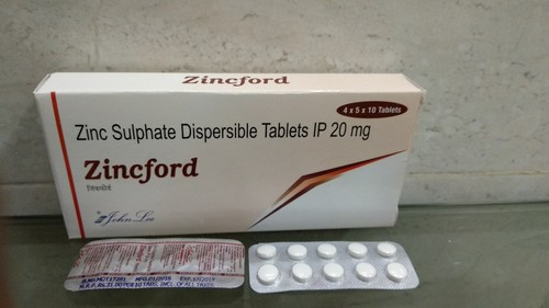 Zinc Sulphate Dispersible Tablets IP 20mg