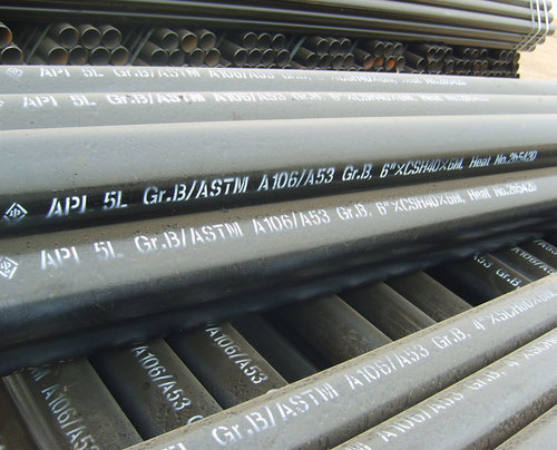 ASTM A106 - Grade B Seamless Steel Pipe, NPS 1/8 Inch to 48 Inch | Polished Round Shape for High-Temperature Industrial Applications