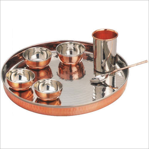 Copper Steel Dinner Set