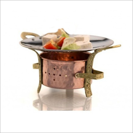 Copper Steel Tawa With Sigri Set