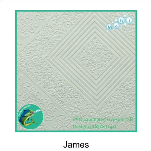 Whites Cross Pvc Laminated Gypsum Tile