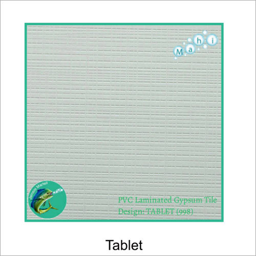 Whites Pvc Gypsum Laminated Tile