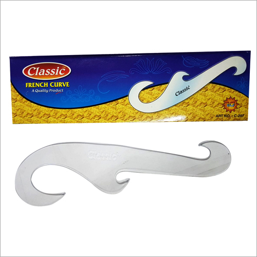 French Curve - Plastic Material, 2-8 Inch Size | Paper Cover, Rectangular Shape