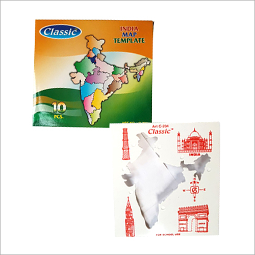 Plastic India Map Template