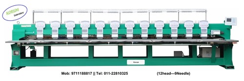 12 Head Embroidery Machine
