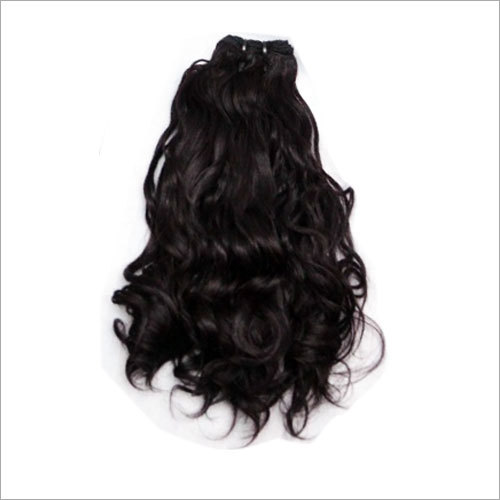 Natural Wavy Hair Machine Weft Extension