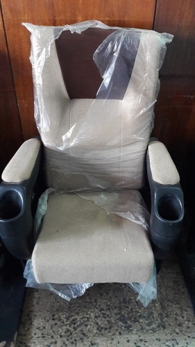 Theater Single Seat - Fabric & Plastic, 580mm Width x 840mm Length | Ergonomic Design for Enhanced Comfort