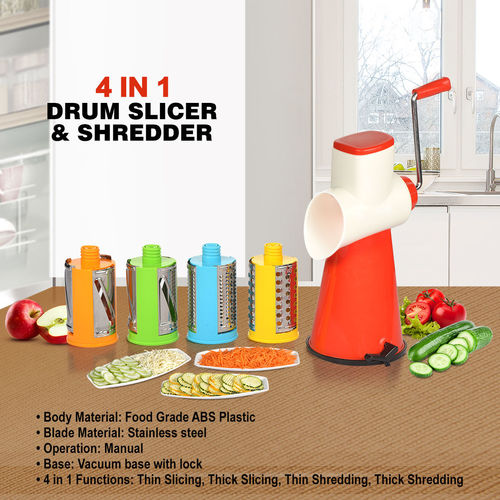 4 In 1 Drum Slicer shredder
