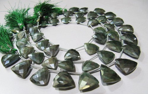AAA Quality Natural Moonstone Green Coated Beads