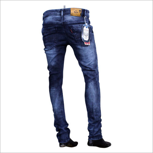 Mens Slim Fit Rugged Jeans
