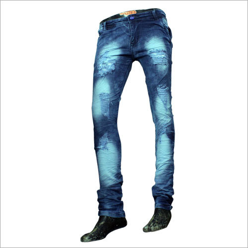 Mens Designer Rugged Jeans