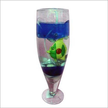 Decorative Glass Gel Candle