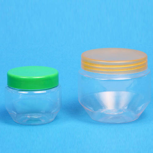Pet Nova Gel Jar - Plastic, 25.4 - 50.8 mm Height | Round Shape, Recyclable, Airtight, Odor-Free Design for Gels and Creams Storage
