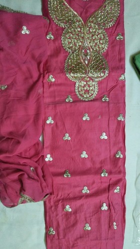 Unstitched Silk Salwar Suit