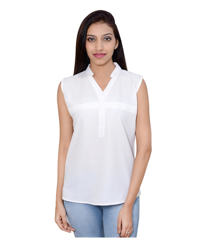 White Stripe Type Top