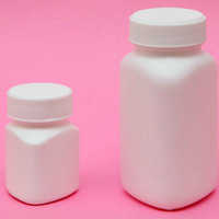 HDPE Triangular Tablet Container