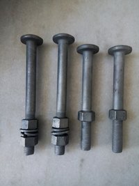 Hdg Step Bolts With Nuts - Carbon Steel, M16 X 150 & M16 X 175 , Zinc Plated & Hot Dip Galvanizing | Industrial Grade For Aerospace, Defence, & Industrial Use