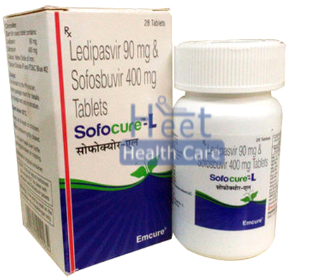 Sofocure L Ledipasvir 90mg Sofosbuvir 400mg Tablets