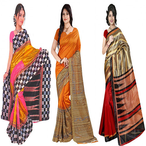 Silk Auspicious Bhagalpuri Saree