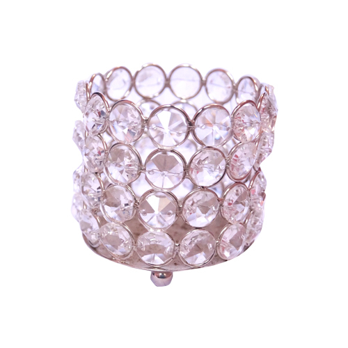 Beaded Crystal Candle Stand
