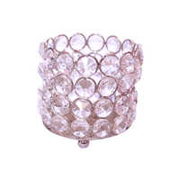 Beaded Crystal Candle Stand