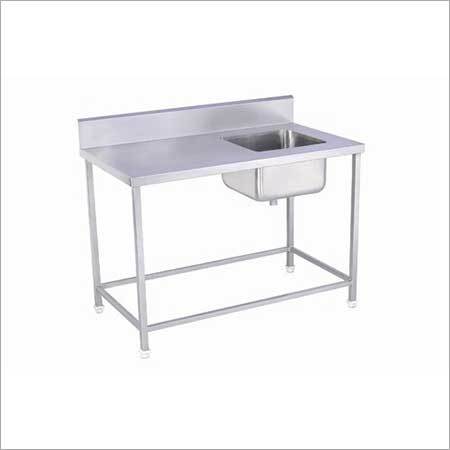 Manual Work Table With Sink
