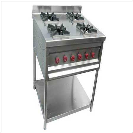 Semi Automatic Four Burner Range