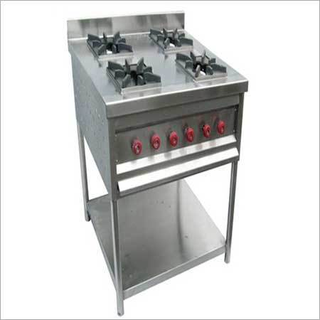 Semi Automatic Four Burner Range