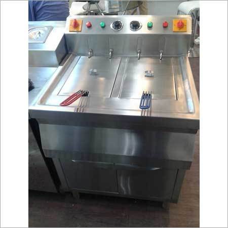 Semi Automatic Standing Double Deep Fat Fryer